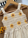 Kız çocuk müslin elbise SUNFLOWER