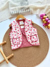 Kız çocuk patchwork kapitone yelek