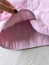 Kız çocuk  soft pembe kapitone ceket