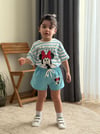 Kız çocuk yazlık  şortlu  Minnie takım 