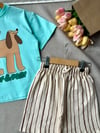 Laciel erkek çocuk yazlık şortlu woof&play takım