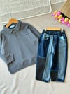 Laciel gofre sweatshirt (1 BEDEN KÜÇÜK ALINIZ)