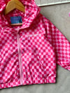 Laciel Kız çocuk damalı yağmurluk