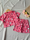 Laciel kız çocuk hafif crop leopar desenli takım