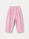Laciel pembe damalı balon jean 