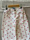 Laciel puantiyeli denim pantolon 