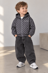 Laciel unisex damalı yağmurluk