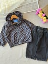 Laciel unisex damalı yağmurluk