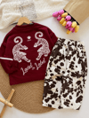 Laciel unisex kaplan desenli sweatshirt