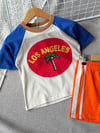 Laciel unisex yazlık şortlu LOS ANGELES takım