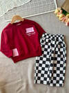 Unisex dama gabardin pantolonlu takım
