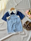 Unisex denim salopet