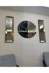 3’lü Bronz Aynalı Ritmik Saat Set
