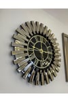 3’lü Bronz Renk 83 cm Piyano Saat ve 25x90 cm Aynalar set