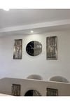 3’lü Bronz Ritmik saat ve 40*90 cm Tablo Set