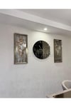 3’lü Bronz Ritmik saat ve 40*90 cm Tablo Set