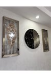 3’lü Bronz Ritmik saat ve 40*90 cm Tablo Set