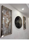 3’lü Bronz Ritmik saat ve 40*90 cm Tablo Set