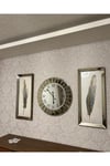 3’lü Çizgi Saat ve 40*90 cm Tablo Seti