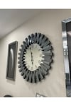 3’lü Füme Renk 65 cm Piyano Saat ve 30*70 cm Tablo Set