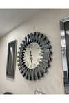 3’lü Füme Renk 65 cm Piyano Saat ve 30*70 cm Tablo Set