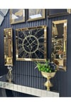 3’lü GOLD AYNALI MERMER DESEN SAAT SET
