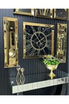 3’lü GOLD AYNALI MERMER DESEN SAAT SET