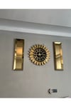 3’lü Gold Aynalı Piyano Saat Set