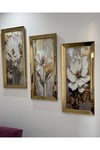 3’lü GOLD AYNALI TABLO SET