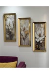 3’lü GOLD AYNALI TABLO SET