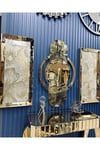 3’lü Gold Renk Kupa Saat ve 40*90 cm Tablo Set