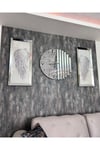 3’lü Ritmik Saat ve 40x90 cm Melek Kanadı Tablolar Seti