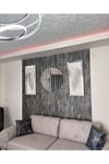 3’lü Ritmik Saat ve 40x90 cm Melek Kanadı Tablolar Seti