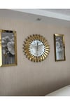 65 cm GOLD PİYANO SAAT ve 30x70 cm TABLO SET