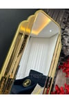 70*180 Cm Gold Çerçeve Ve Gold Aynalı Ayaklı Boy Aynası