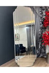 70*180 Cm Gümüş Çerçeve Ve Gümüş Aynalı Ayaklı Boy Aynası