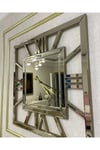 Bronz Aynalı X Model Duvar Saati 80*80 cm
