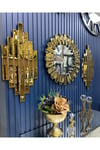 GOLD 65 CM PİYANO SAAT VE 35*75 CM AYNALAR