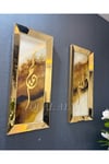 GOLD AYNALI ALLAH VE MUHAMMED TABLO