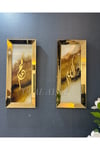 GOLD AYNALI ALLAH VE MUHAMMED TABLO