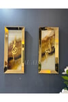 GOLD AYNALI ALLAH VE MUHAMMED TABLO