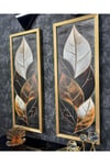 Gold Çerçeveli Simli Tablo
