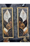 Gold Çerçeveli Simli Tablo