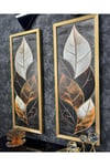 Gold Çerçeveli Simli Tablo