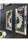 Gümüş Aynalı İkili Tablo Set