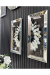 Gümüş Aynalı İkili Tablo Set