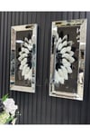 Gümüş Aynalı İkili Tablo Set