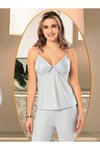 Kadın Sabahlıklı 3 lü Lohusa Pijama Takımı 5015 V25021