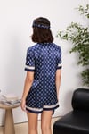 Saten Biyeli Kadın Pijama Takımı - 1325 Bordo