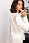 Saten Gecelik Sabahlık Pijama Takım Şort Takım 6'lı Gelin Çeyiz Seti - 6035